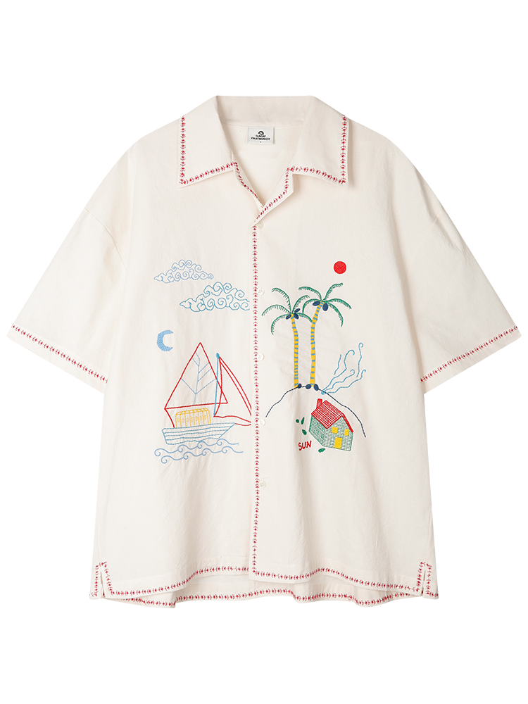 ★22-23FW新作★SUNDAYFRUITMARKET★FRUIT TOUR TEE FRUITS TEE IVORY : 선데이후르츠마켓