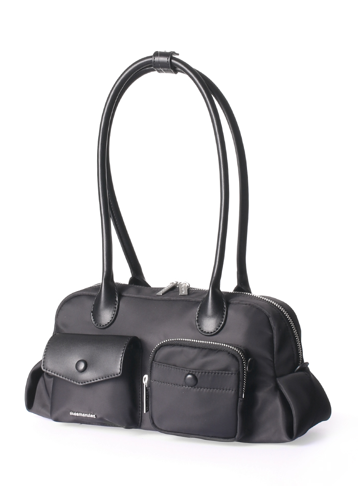 ★ masmarulez★ Chaming Nylon shoulder bagBlack 5014764708 Chaming Nylon shoulder bag_Black : Masmarulez [마스마룰즈]