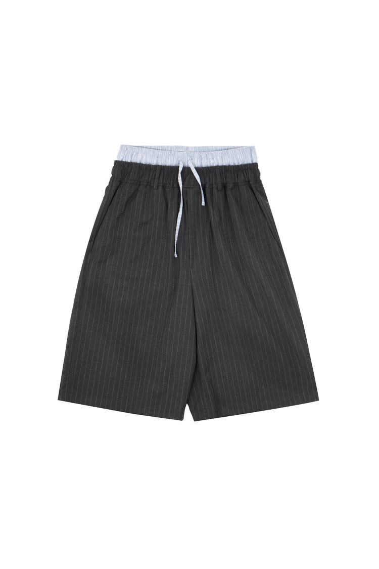 Brief bermuda shorts(Dark gray) : YOSUK