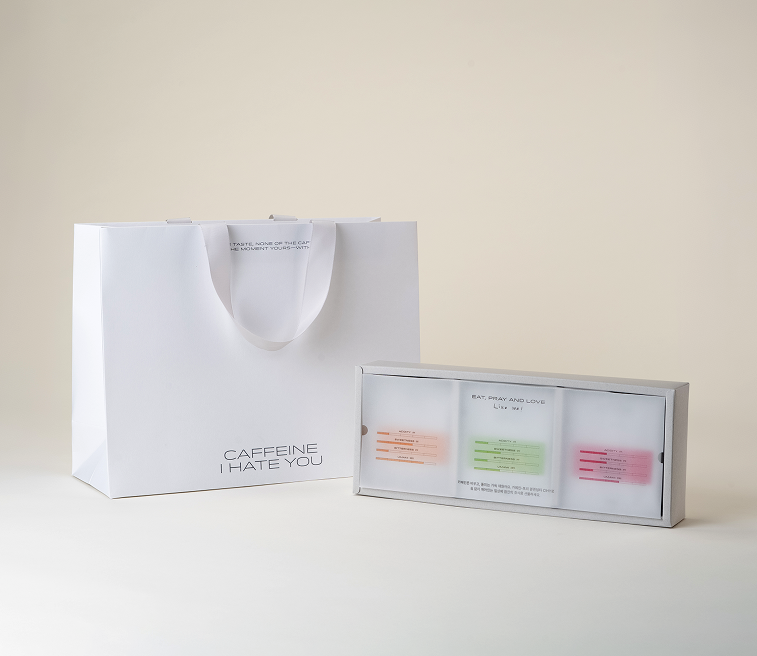 <p style="font-size:26px;  text-align: left; margin-top:25px;color:#121212;">Gift Set</p><p style="font-size:14px;  text-align: left; margin-top:-8px; color:#828282;">소중한 사람에게 일상 속 쉼표를 선물하세요.<br>선호도가 가장 높은 세 가지 블렌드를 세트로 구성했어요.</p>