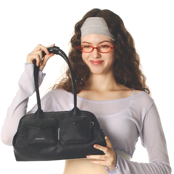 ★masmarulez★ Chaming Nylon shoulder bagPale lemon Masmarulez [마스마룰즈]