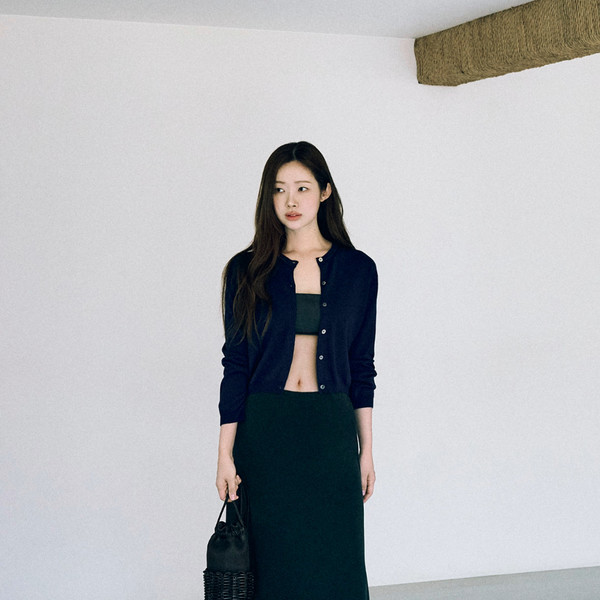 [MONOHA] / ☆ 25SS Jersey layered pants / 2 COLORS Jersey layered pants (dark gray / white) : MONOHA