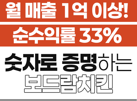 월 매출 1억 이상 순수익률 33%