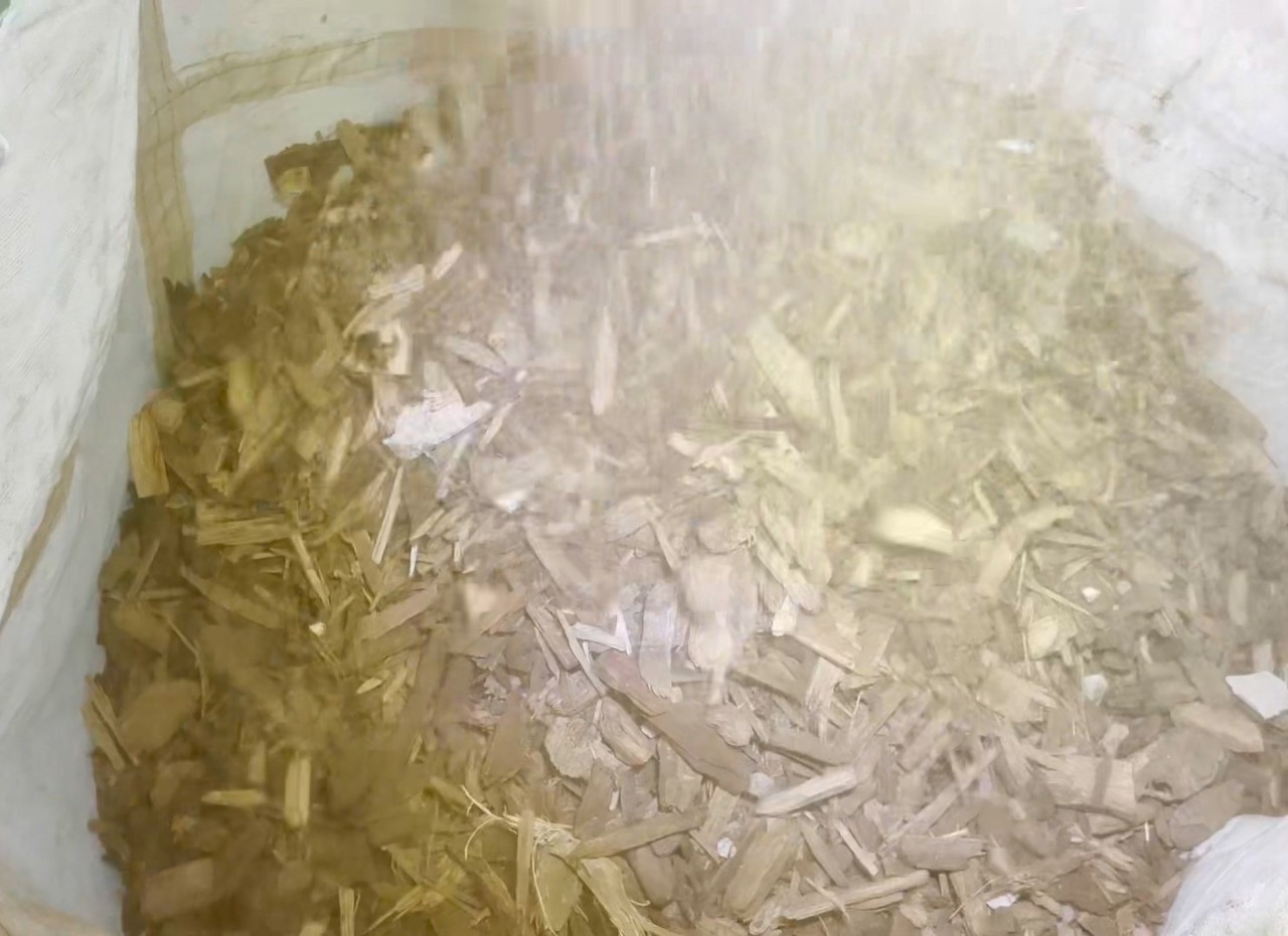 선별된  Wood Chip