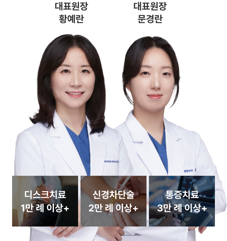 마취통증의학과 황예란, 내과 전문의 문경란