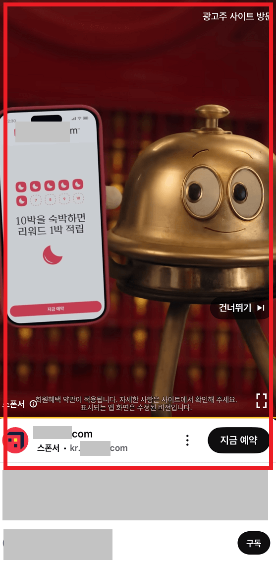 유튜브 영상광고 노출유형