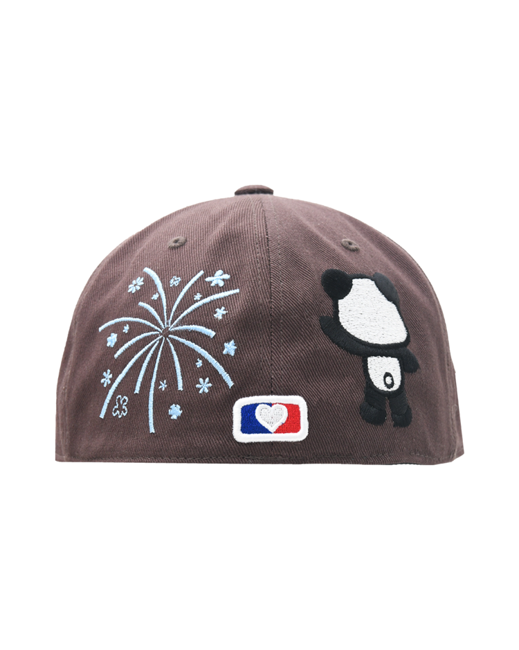 [THE MUSEUM VISITOR]★韓国人気★PANDA EMBROIDERY CAP PANDA EMBROIDERY CAP (BROWN) : THE MUSEUM VISITOR