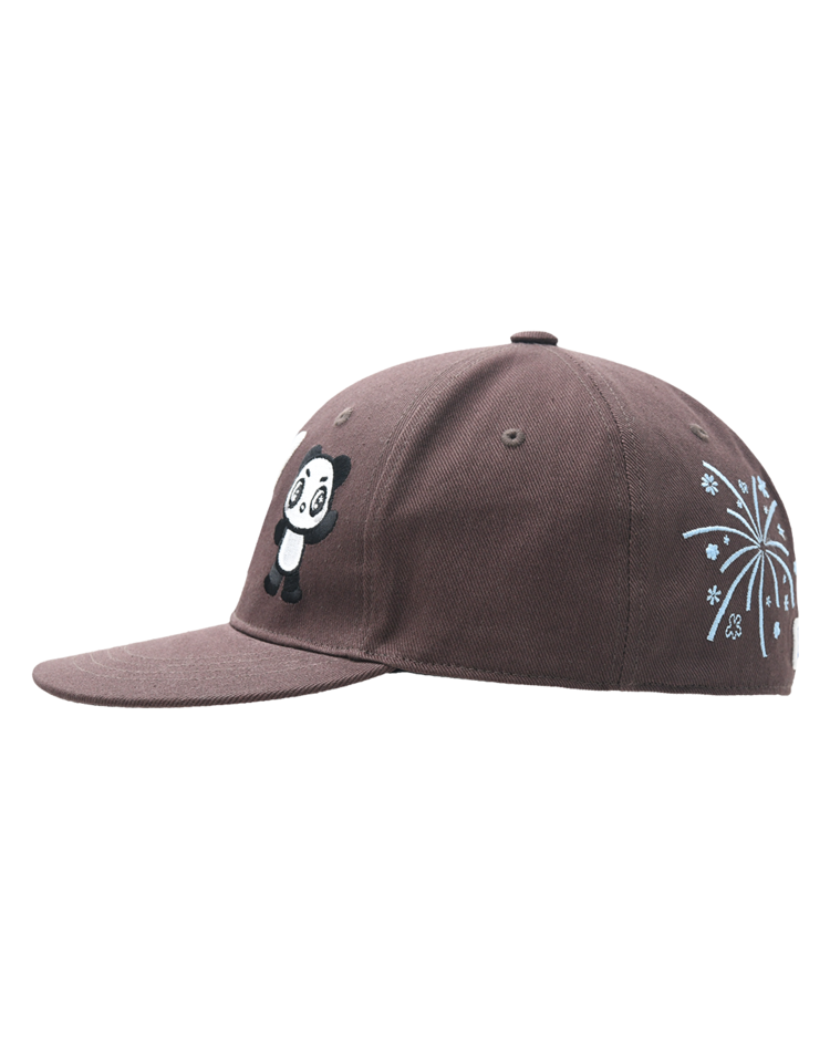 ◆25SS THE MUSEUM VISITOR PANDA EMBROIDERY CAP/2色◆ PANDA EMBROIDERY CAP (BROWN) : THE MUSEUM VISITOR