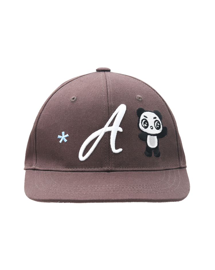 ◆25SS THE MUSEUM VISITOR PANDA EMBROIDERY CAP/2色◆ PANDA EMBROIDERY CAP (BROWN) : THE MUSEUM VISITOR
