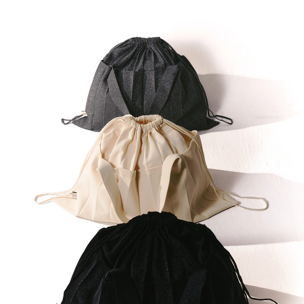 NEW【PLEATSMAMA】NEW BIG SHOULDER Bag (6 色) 2WayShopperBag DeepBlue : PLEATSMAMA: Sustainable Knit