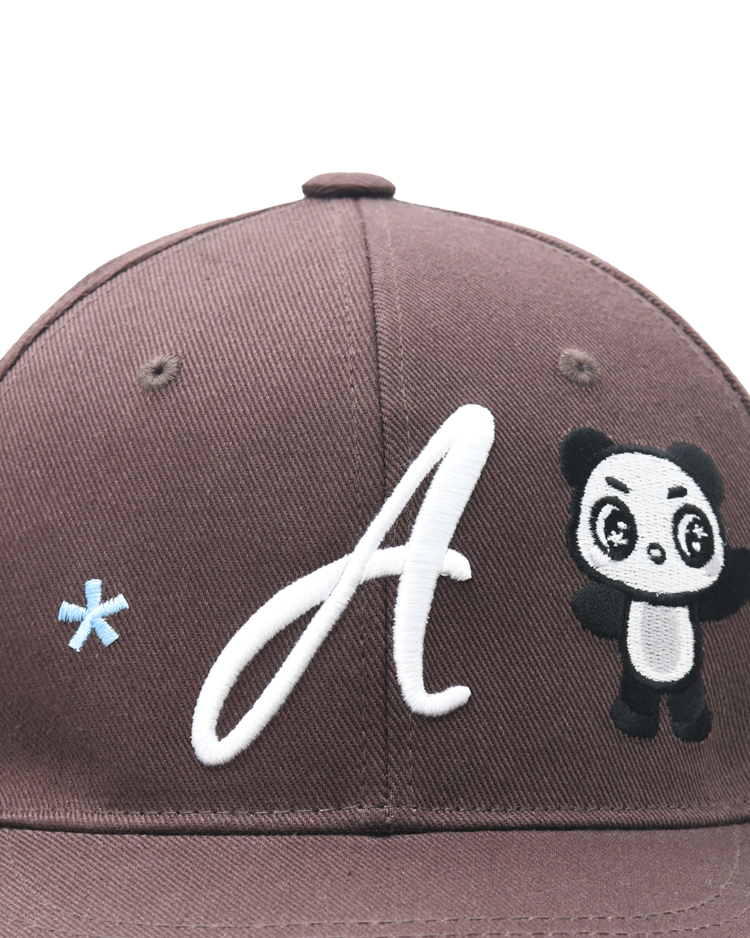 ◆25SS THE MUSEUM VISITOR PANDA EMBROIDERY CAP/2色◆ PANDA EMBROIDERY CAP (BROWN) : THE MUSEUM VISITOR