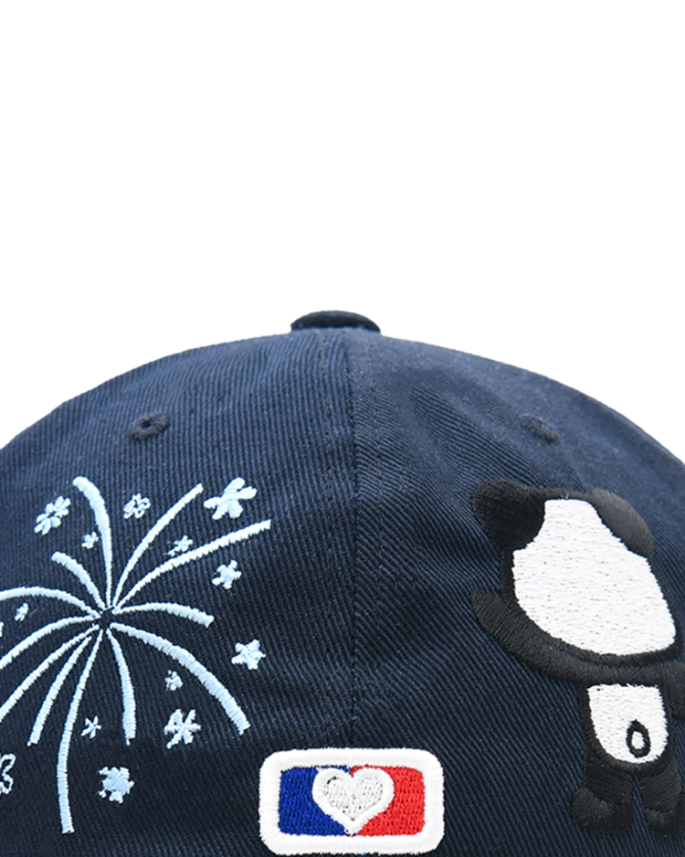 ◆25SS THE MUSEUM VISITOR PANDA EMBROIDERY CAP/2色◆ PANDA EMBROIDERY CAP (BROWN) : THE MUSEUM VISITOR