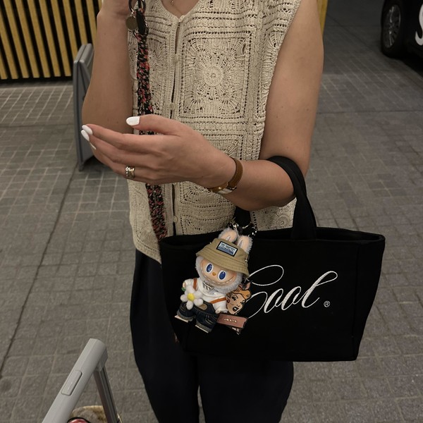 Cool Canvas Tote (Large | Black) : Cool Smile Club