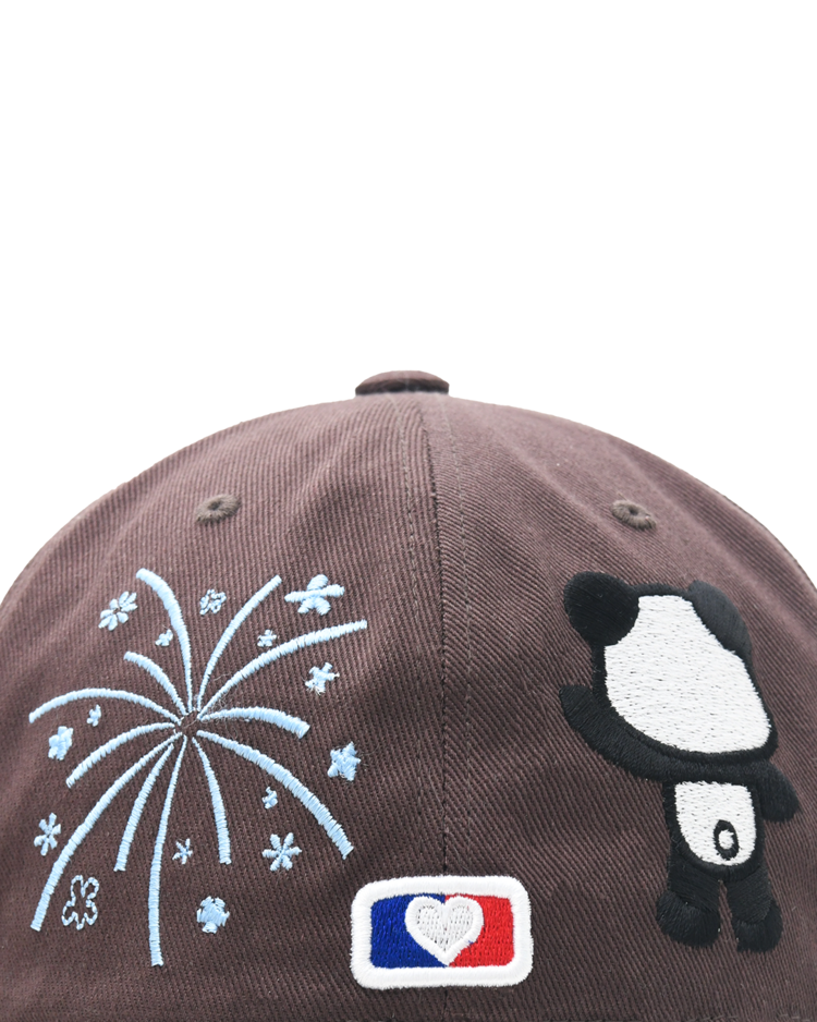 ◆25SS THE MUSEUM VISITOR PANDA EMBROIDERY CAP/2色◆ PANDA EMBROIDERY CAP (NAVY) : THE MUSEUM VISITOR