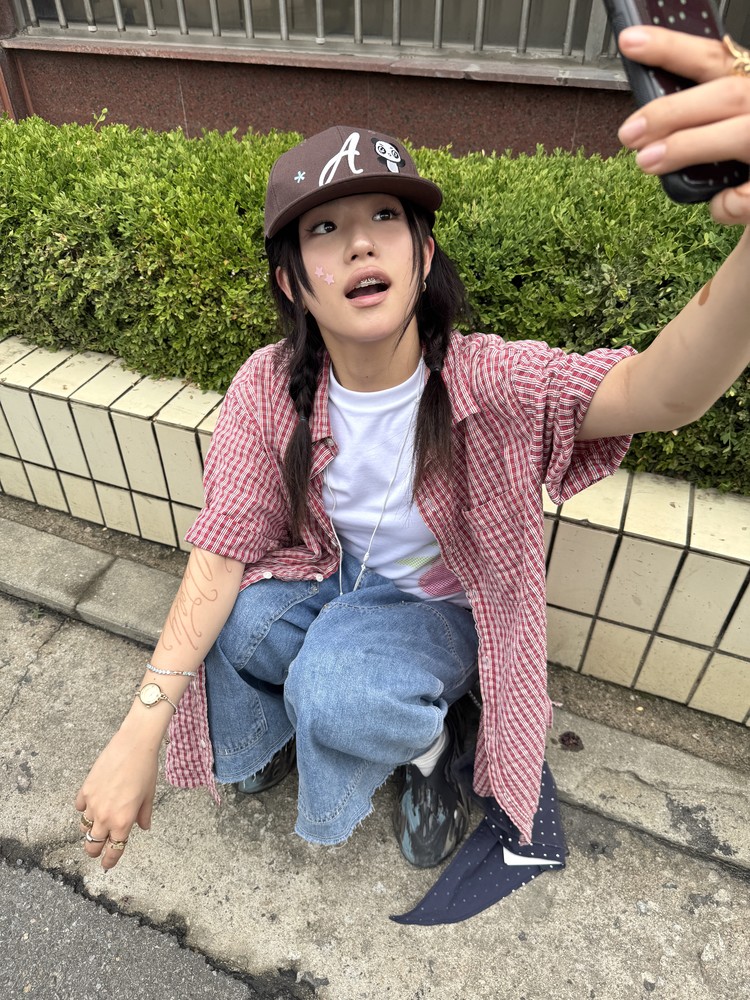 ◆25SS THE MUSEUM VISITOR PANDA EMBROIDERY CAP/2色◆ PANDA EMBROIDERY CAP (BROWN) : THE MUSEUM VISITOR