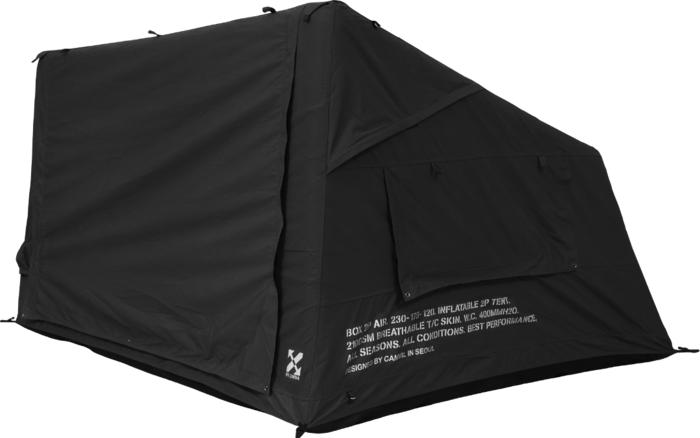 CAMVIL（ケムビル）BOX2P+Air_テント 黒・ブラック Introducing CAMVIL's latest model, the Box 2P Air Tent, an air