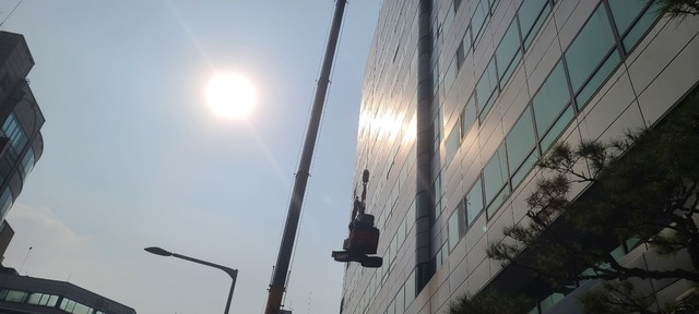방위사업청 옥상 해체 공사