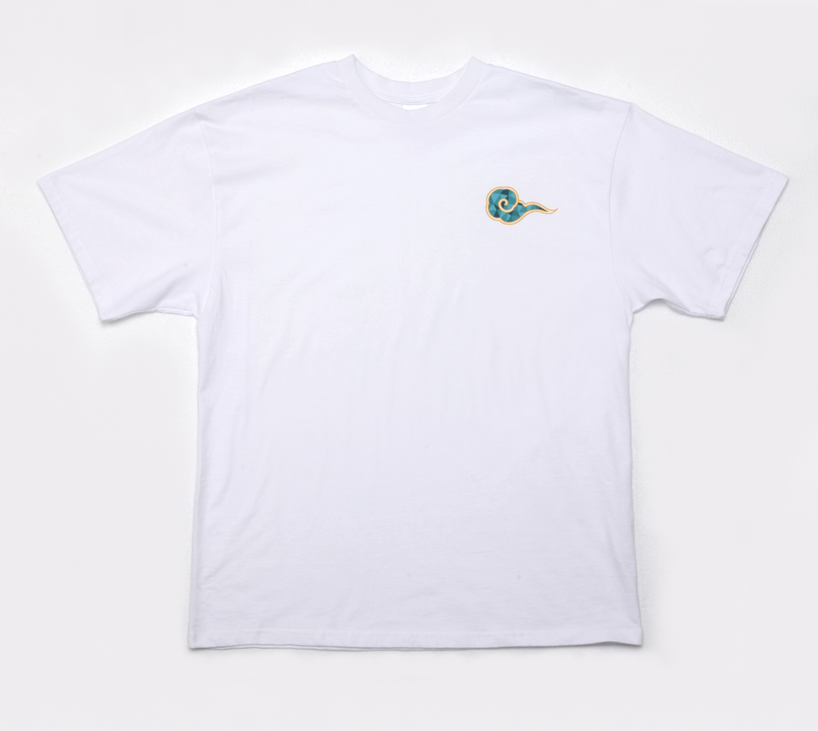 Blue cloud T-shirts (Black)