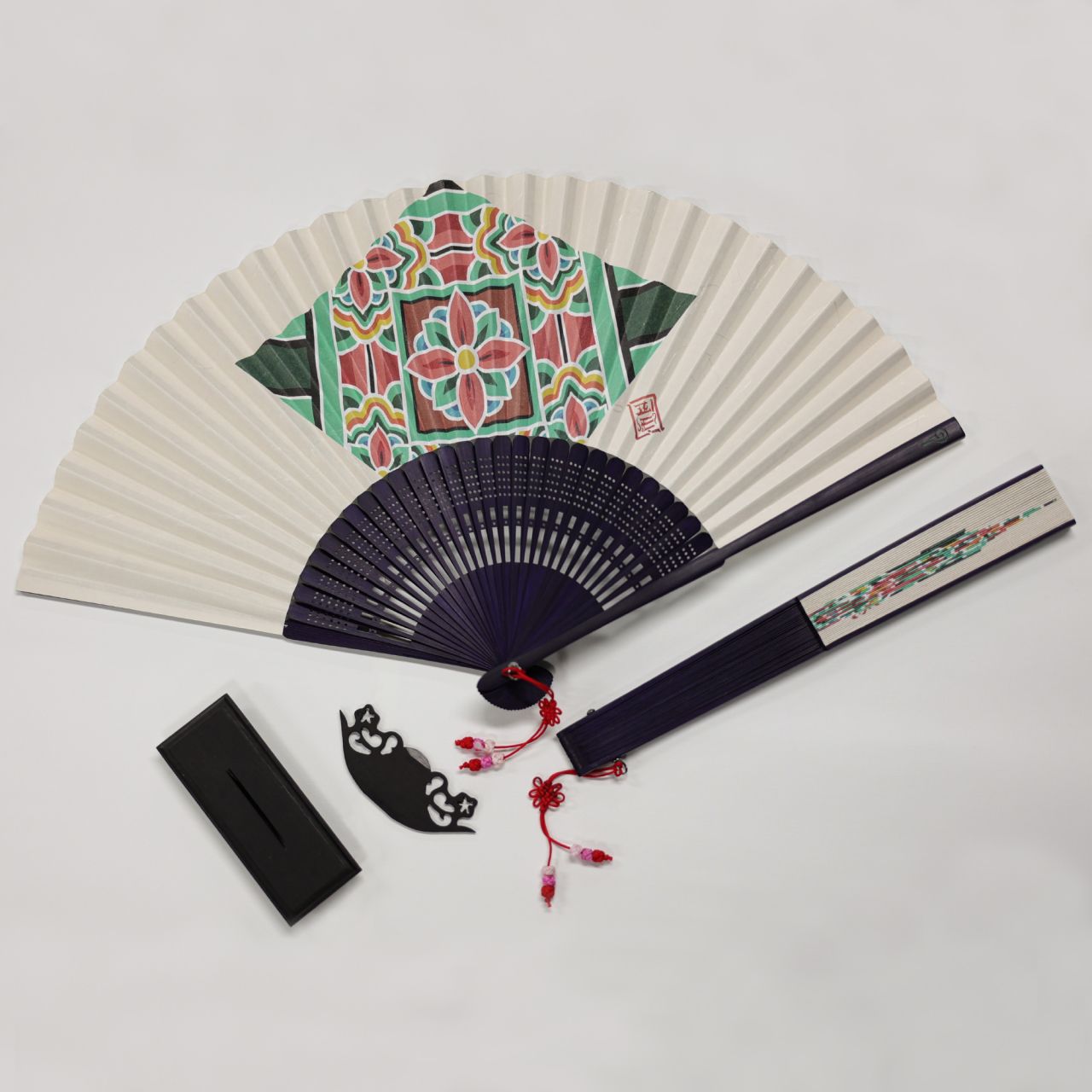 Korean Fan - Dancheong Dancheong