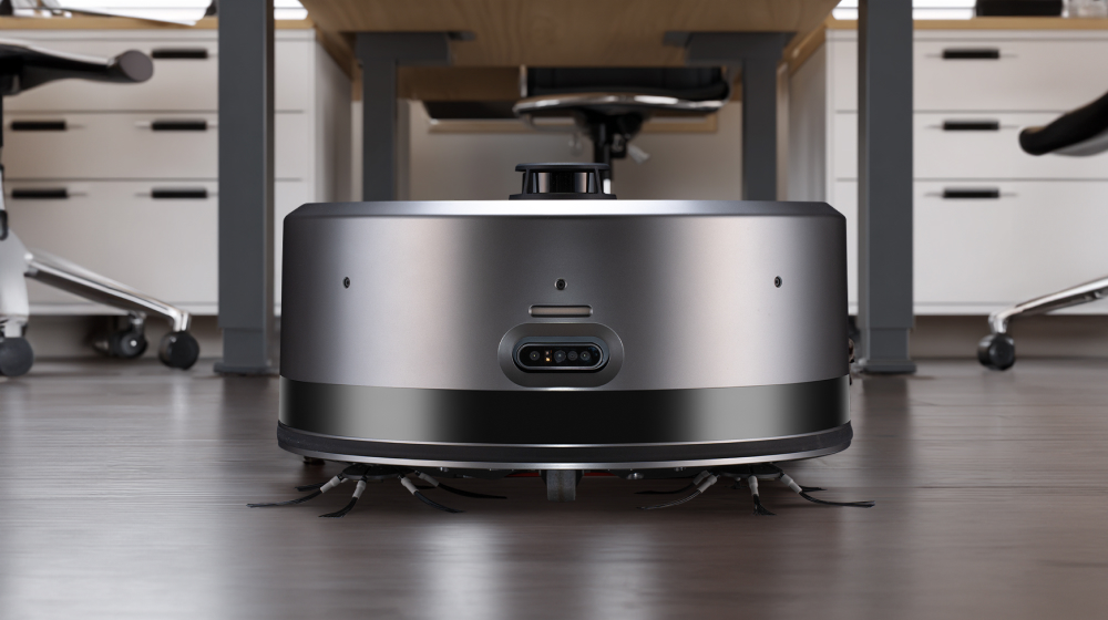 테이블 아래를 스스로 청소하는 소형 청소로봇