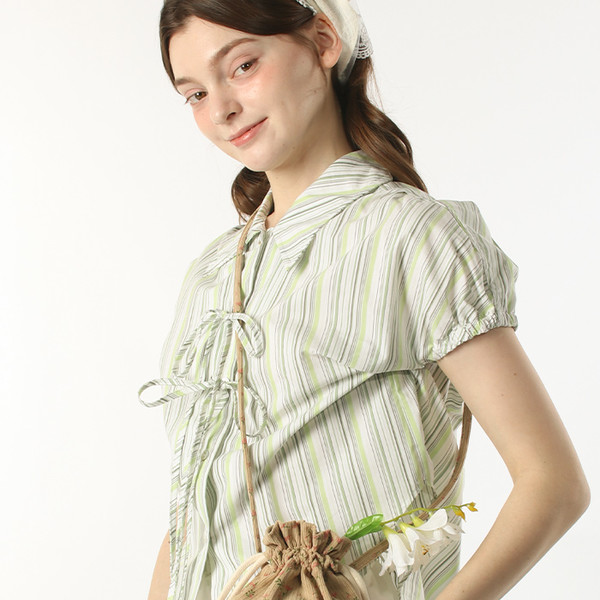 【masmarulez】String cross bag Corduroy string cross bag _ Beige : Masmarulez [마스마룰즈]