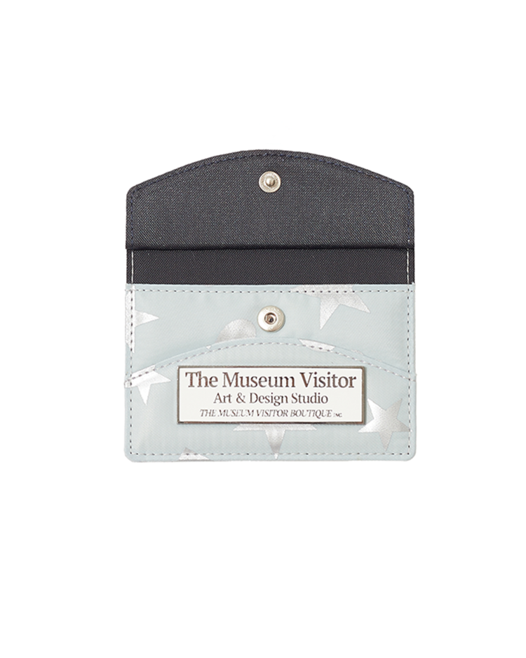 HEART STAR CRACK CARD WALLET (LIGHT GREY) : THE MUSEUM VISITOR