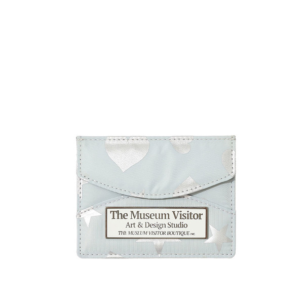 HEART STAR CRACK CARD WALLET (LIGHT GREY) : THE MUSEUM VISITOR