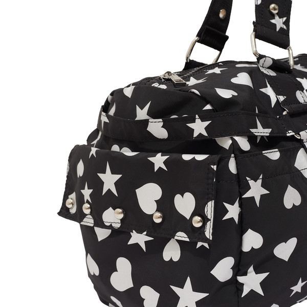 TMV X DEINET HEART STAR DUFFLE BAG IN BLACK : THE MUSEUM VISITOR