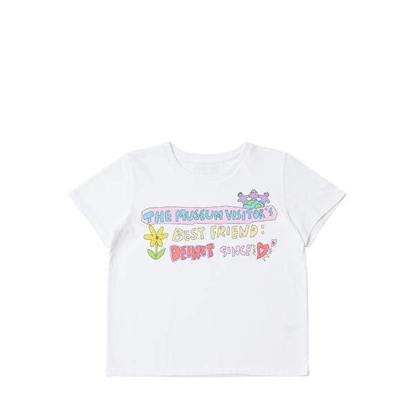 【THE MUSEUM VISITOR】TMV X DEINET BEST FRIEND T-SHIRTS TMV X DEINET BEST FRIEND T-SHIRTS IN WHITE : THE MUSEUM VISITOR