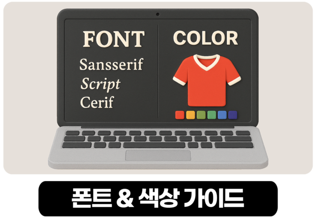 <h6 class="icontitle">폰트&색상가이드</h6>