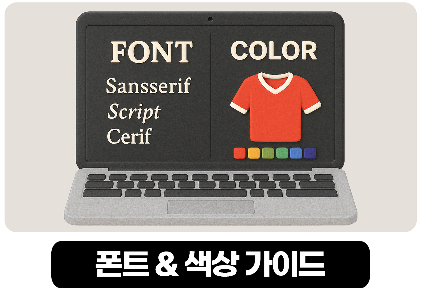 <h6 class="icontitle">폰트&색상가이드</h6>