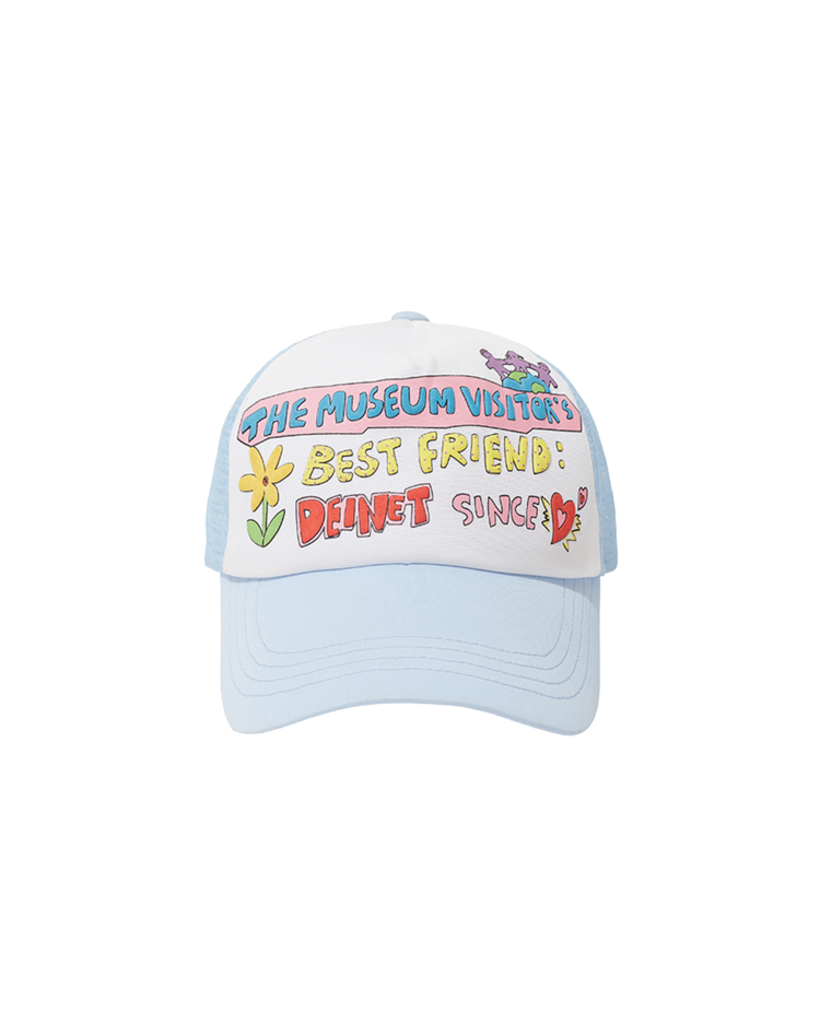 【THE MUSEUM VISITOR】TMV X DEINET BEST FRIEND MESH CAP 2色 TMV X DEINET BEST FRIEND MESH CAP IN BABY BLUE : THE MUSEUM