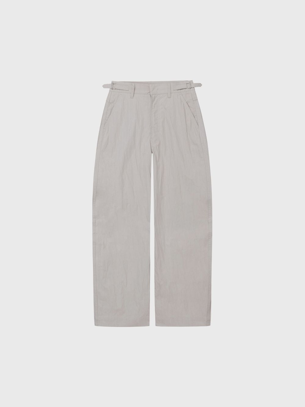 Exclusive] Washed curve pants (white / khaki / brown / beige