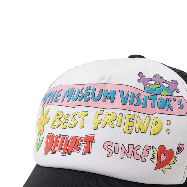 キャップ THE MUSEUM VISITOR TMV X DEINET BEST FRIEND MESH CAP TF5D220 TMV X DEINET BEST FRIEND MESH CAP IN BLACK : THE MUSEUM VISITOR