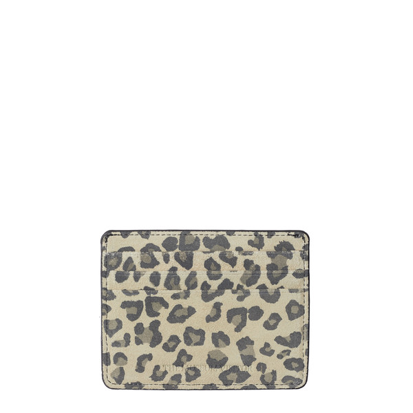 TMV X DEINET METAL LOGO CARD WALLET IN LEOPARD : THE MUSEUM