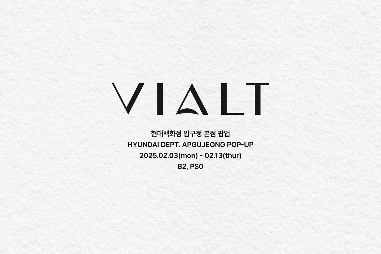 <p style="font-size: .8em;"><br>현대백화점 압구정 본점 팝업 <br> HYUNDAI DEPT. APGUJEONG POP-UP <br> 2025.02.03(mon) - 02.13(thur) <br> B2, PS0</p>