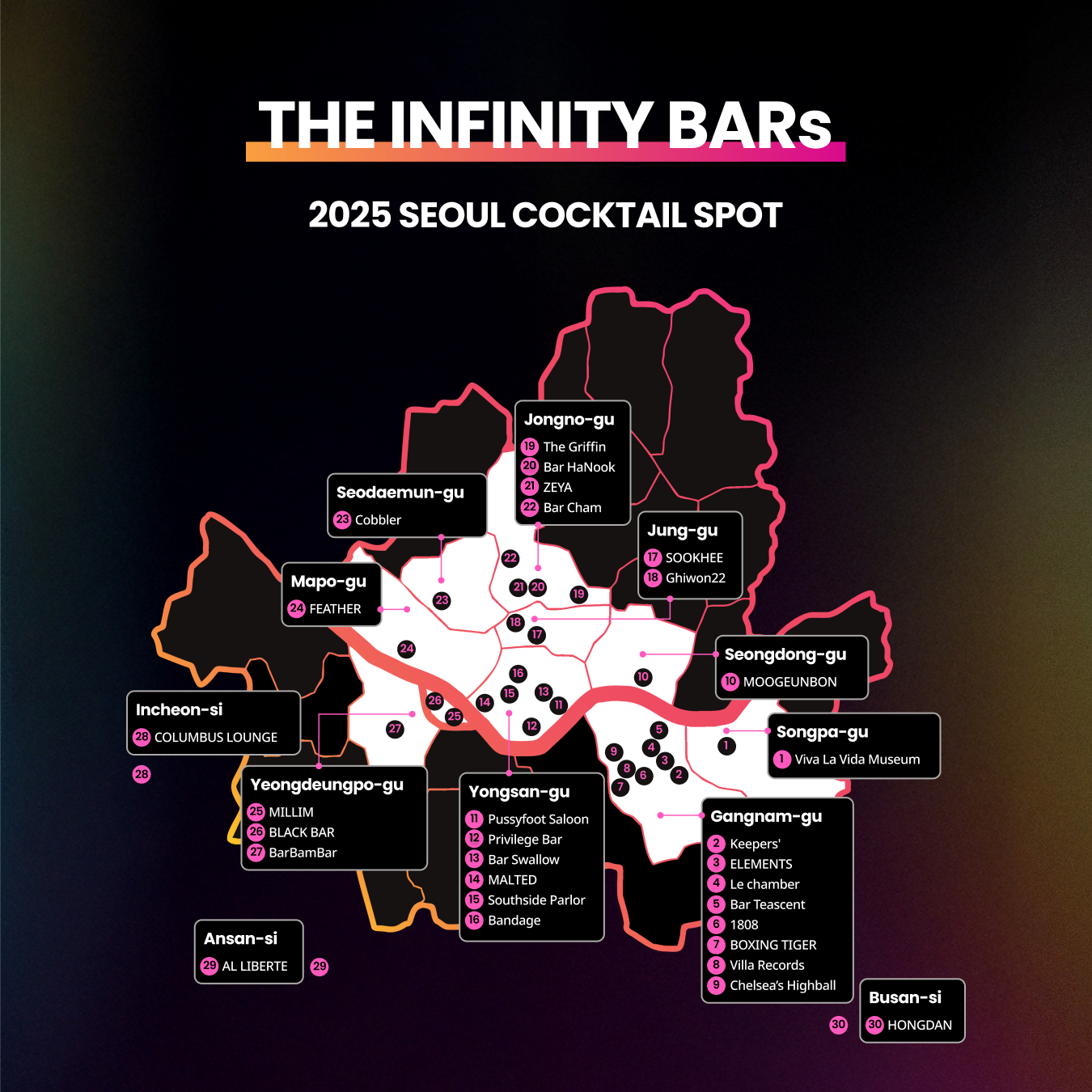 Infinity bars floorplan