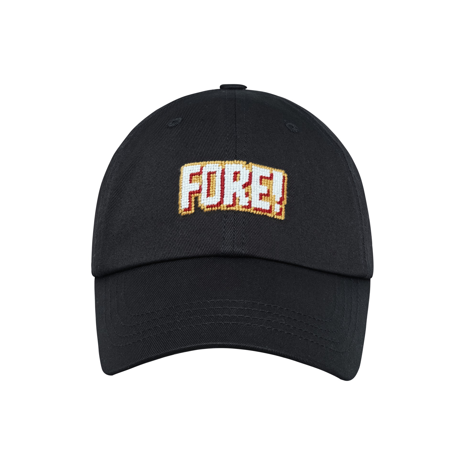 FORE NEEDLEPOINT HAT - BLACK : 로롱