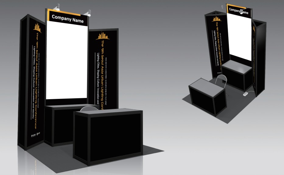 Booth Design (Back Wall Graphic to Be Self-Produced by Exhibitor)