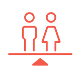 수평적인 조직 문화 아이콘