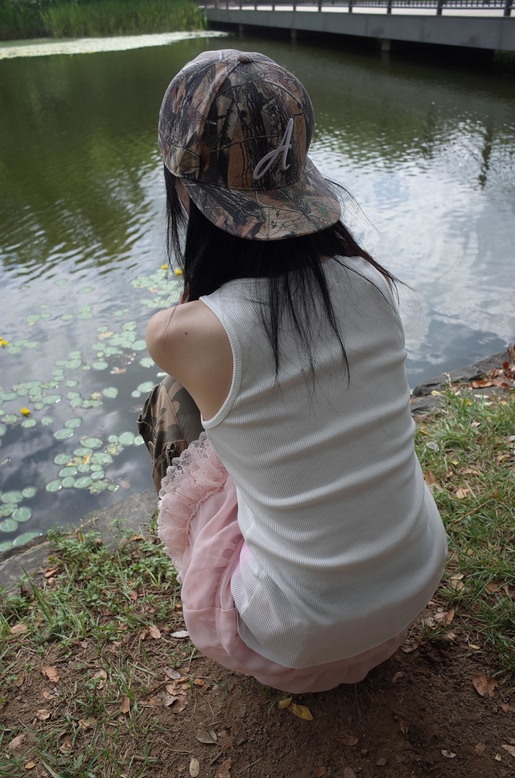 【THE MUSEUM VISITOR】RIBBON EMBROIDERY CAP (REALTREE CAMO) RIBBON EMBROIDERY CAP (REALTREE CAMO) : THE MUSEUM VISITOR