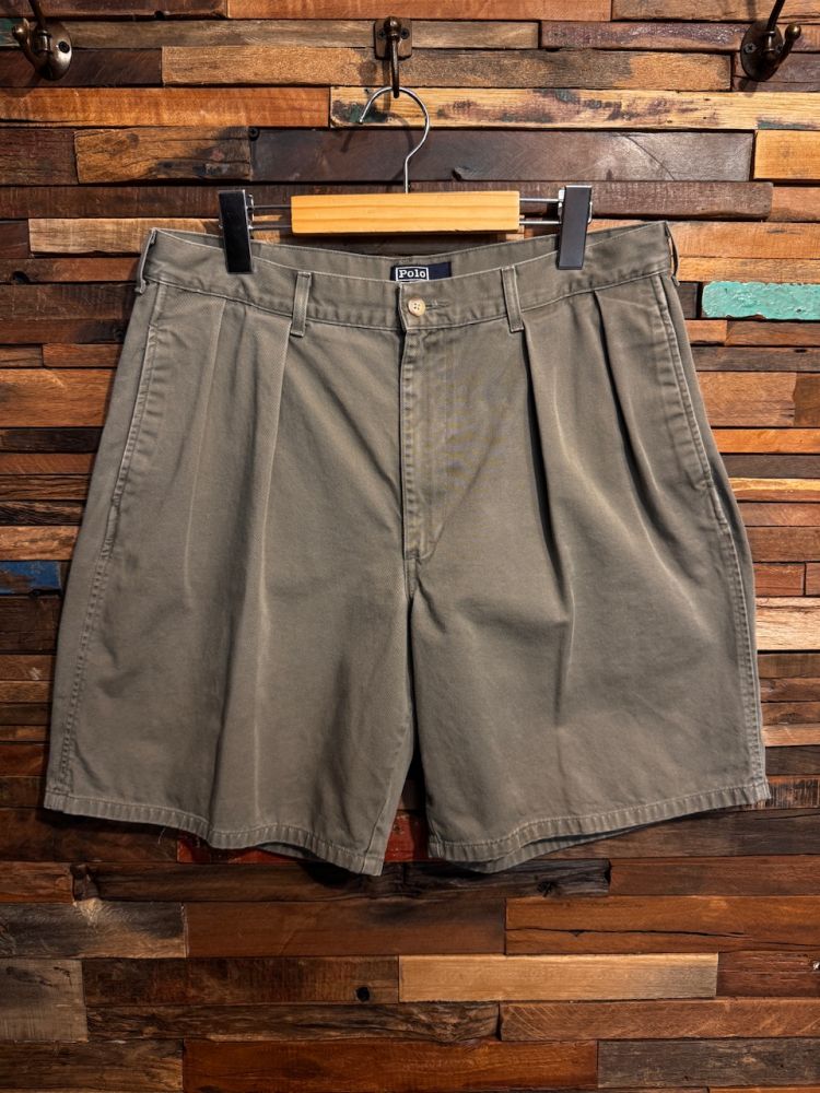 80-90's Polo Ralph Lauren 2Tuck Chino Shorts, Talon Zip