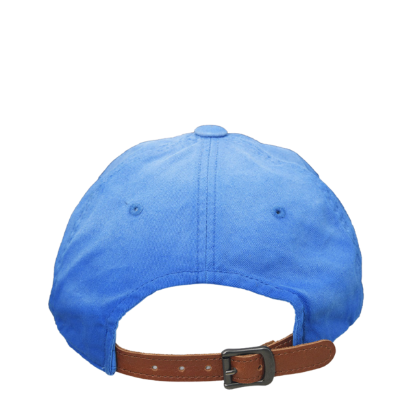 SMILE LOGO WASHED BALLCAP (BLUE) : THE MUSEUM VISITOR