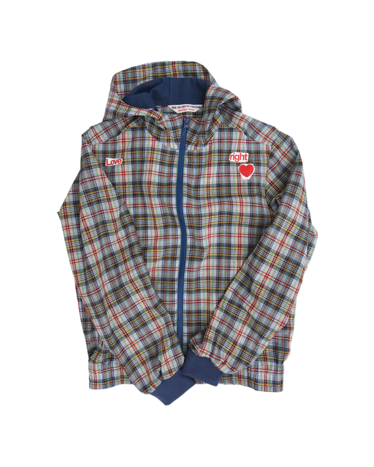 【THE MUSEUM VISITOR】 LOVE CHECK JACKET / 追跡付 LOVE CHECK JACKET : THE MUSEUM VISITOR