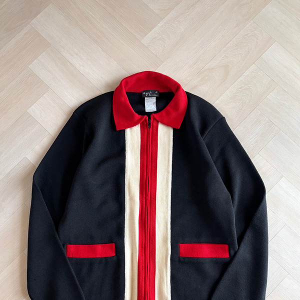 agnes b homme knit zip up 90s : athoce seoul
