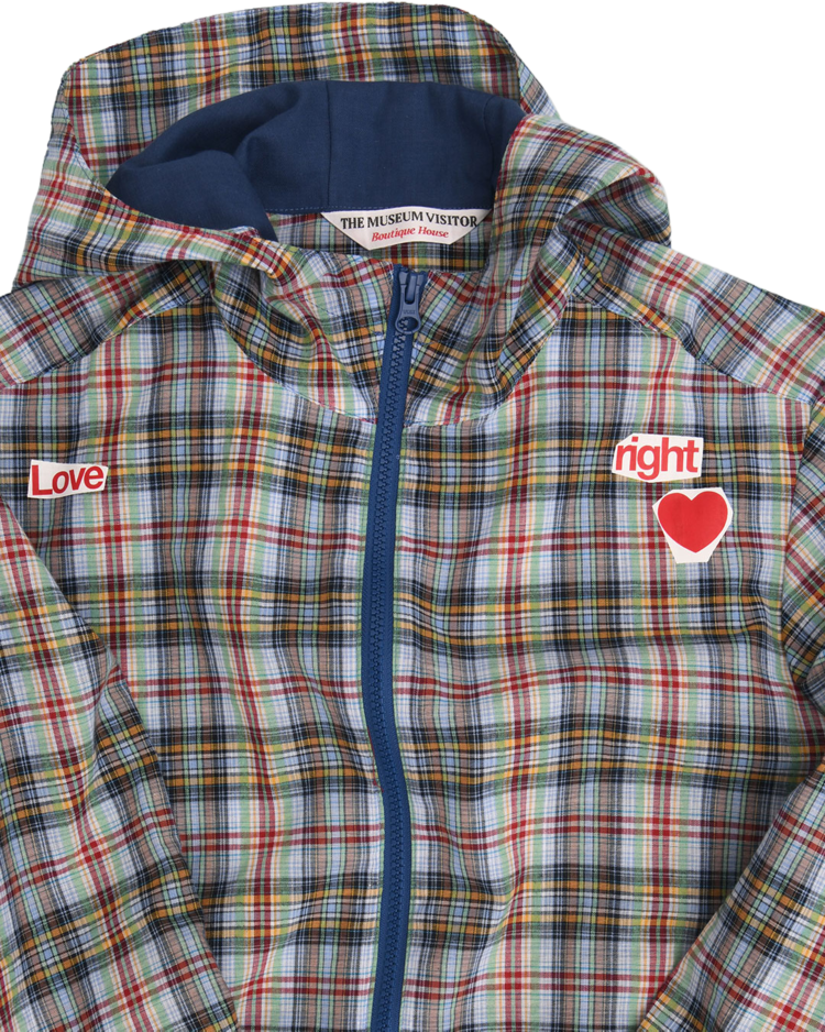 【THE MUSEUM VISITOR】 LOVE CHECK JACKET / 追跡付 LOVE CHECK JACKET : THE MUSEUM VISITOR