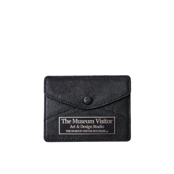 METAL LOGO CARD WALLET (BLACK) : THE MUSEUM VISITOR