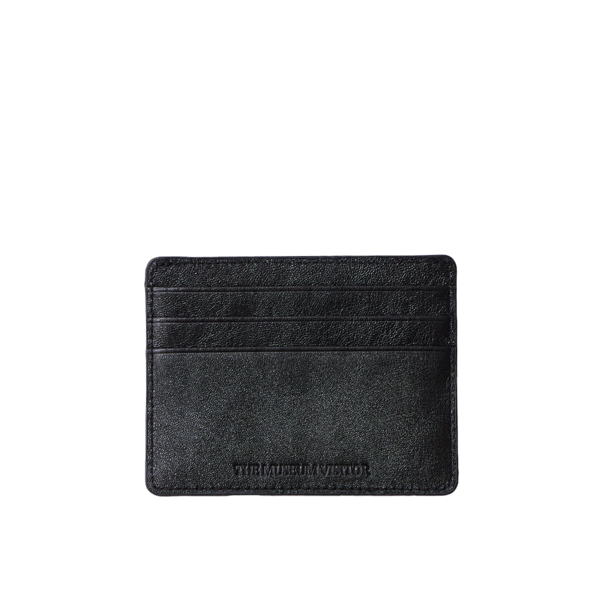 【THE MUSEUM VISITOR】 L LOGO CARD WALLET (BLACK) METAL LOGO CARD WALLET (BLACK) : THE MUSEUM VISITOR