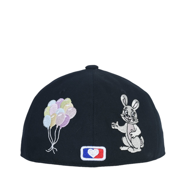 キャップ [THEMUSEUMVISITOR] RABBIT EMBROIDERY CAP RABBIT EMBROIDERY CAP (DEEP NAVY) : THE MUSEUM VISITOR