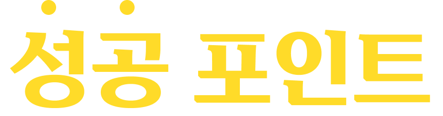 성공 포인트